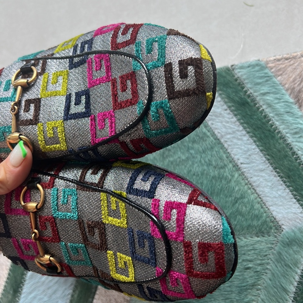 Gucci Multicolor Mules, Practically New - image 4